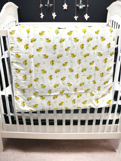 Baby Comforter Quilt assorted prints image 1