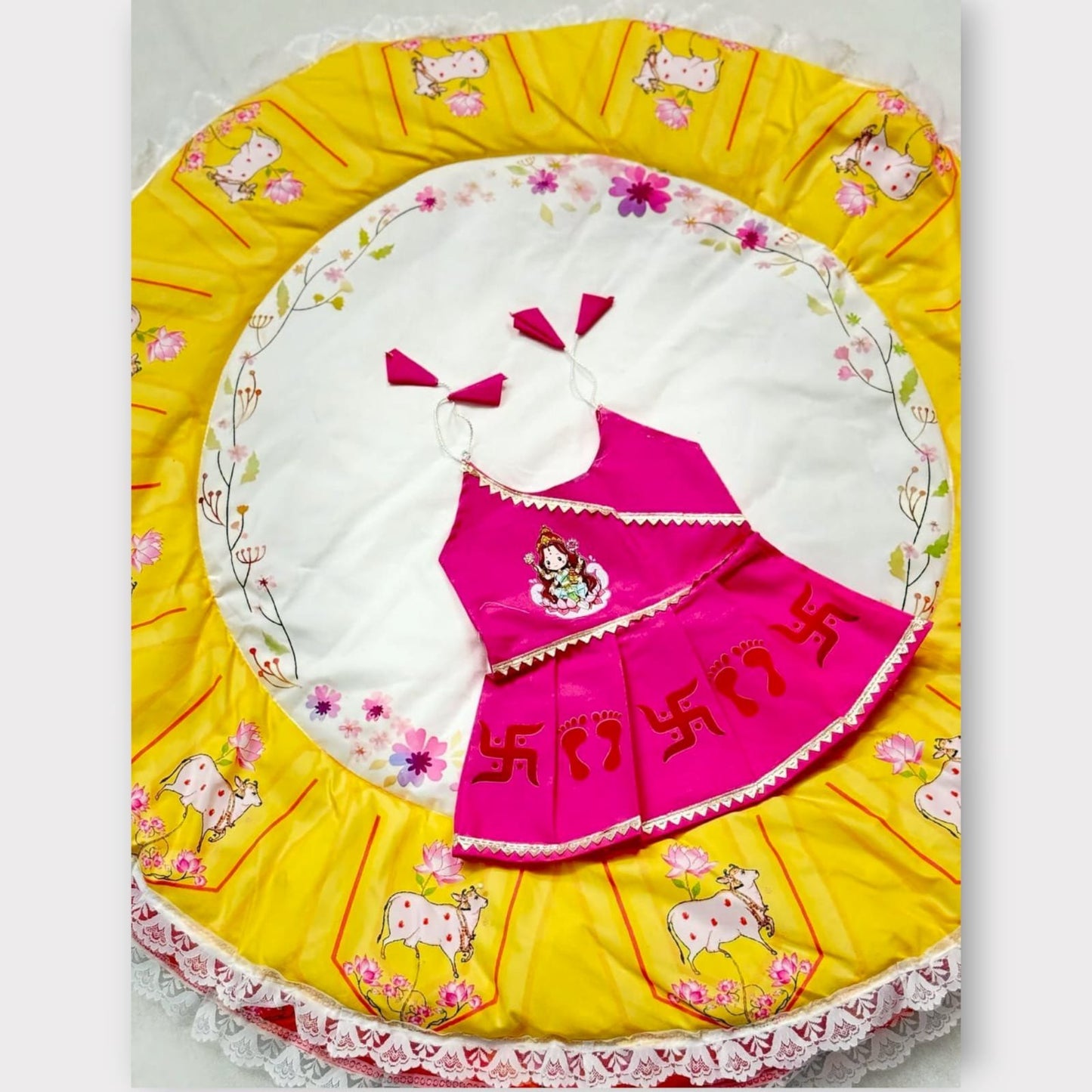 Girls Chatthi Gift Set With full Decoration Kit Baby Name Ceremony Celebration image 3
