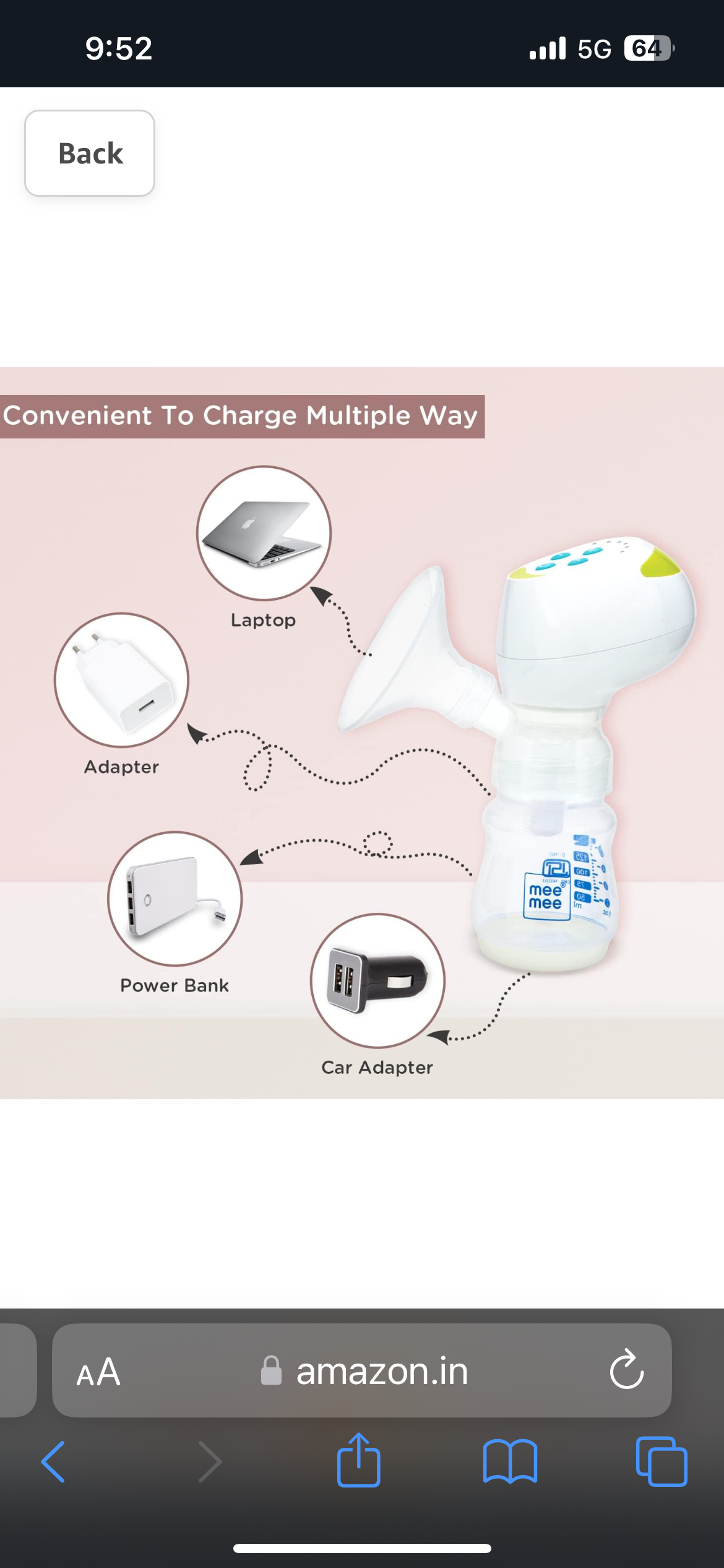 Advanced Digital Electric Breast Pump image 3