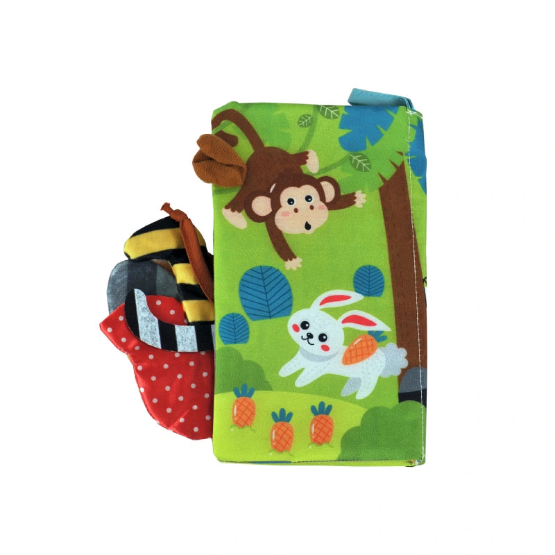 Baby Cloth Tail Book – Land Animals Theme image 0
