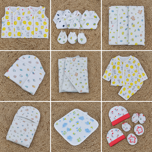 Organic Muslin Baby Hospital Birth Package – 60+ Pieces (Newborn Essentials Set) image 1
