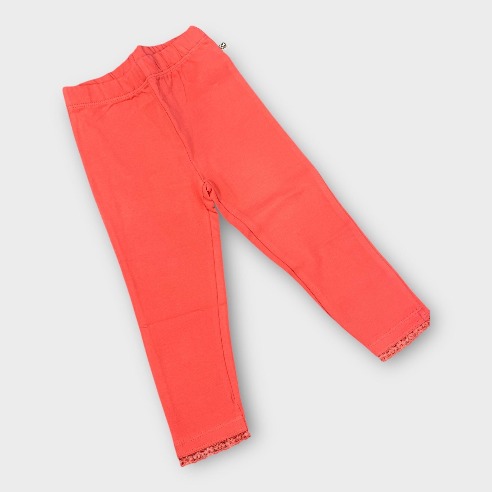 1 to 2 years Organic Leggings Tights Baby Girl - orange image