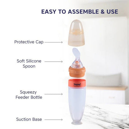 hopop soft squeezy silicone Food Feeder 90ml  4m+ image 1