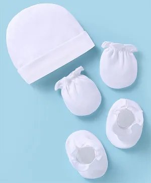Cap Mitten Booty set Preemie Baby Organic Cotton assorted image 2