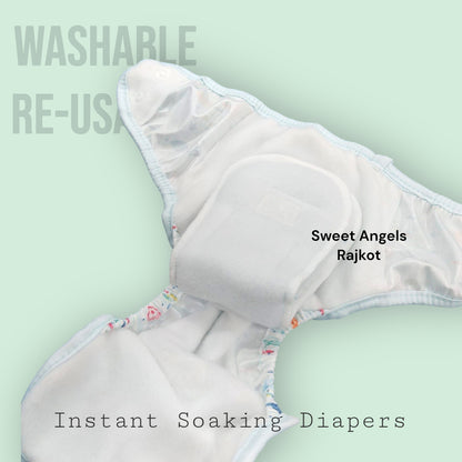 Cloth Diapers for Day Use Insta Dry Washable ReUsable image 5