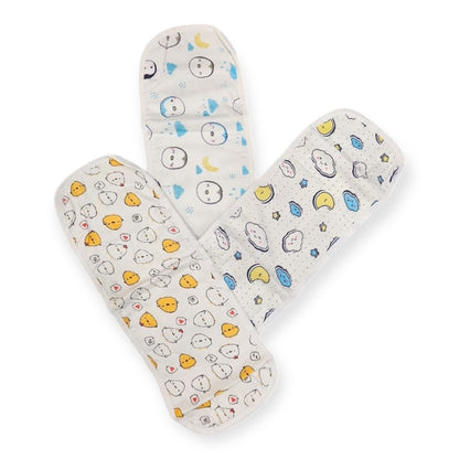 Muslin Cotton Baby Burp Cloth napkins 3pc set - 1 image