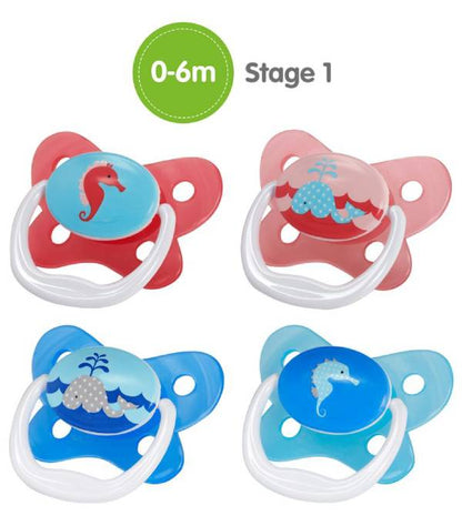 PreVent® Contoured Baby Pacifiers 0-6 month 2pc Pack assorted image 0