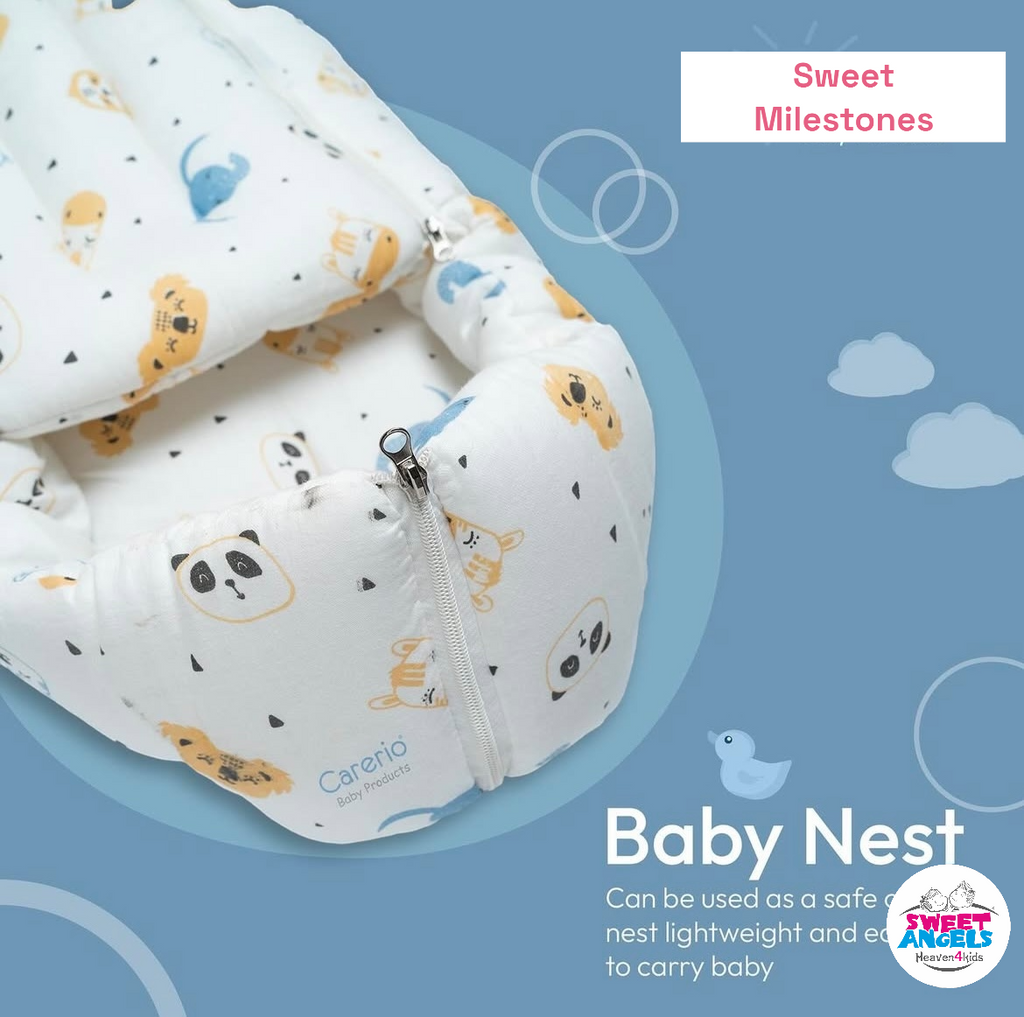 Mul Mul Baby Sleeping Bag (0-1 Yrs) | Soft, Breathable & Lightweight Carry Nest image 2