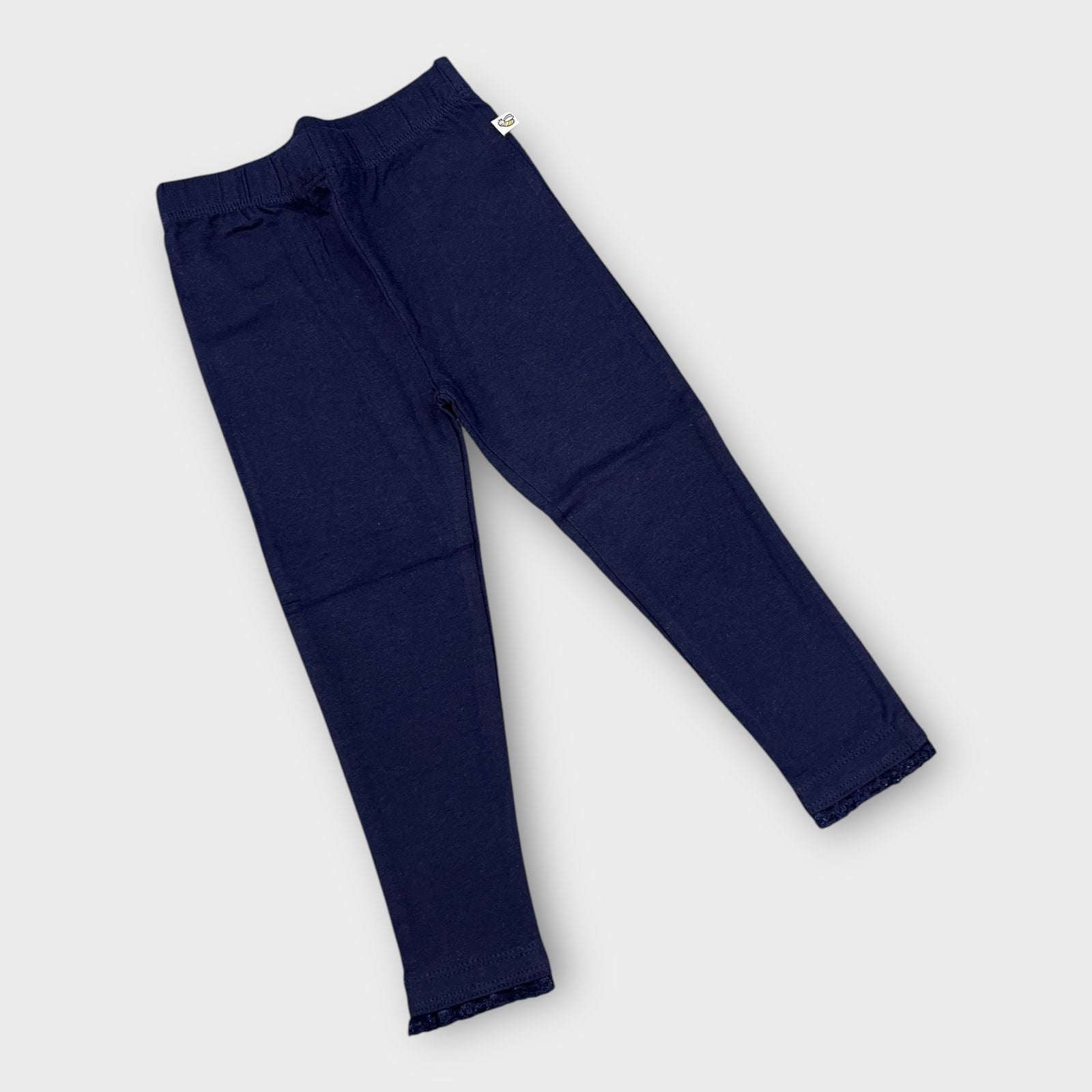 2 to 3 years Organic Leggings Tights Baby Girl - Navy Blue image