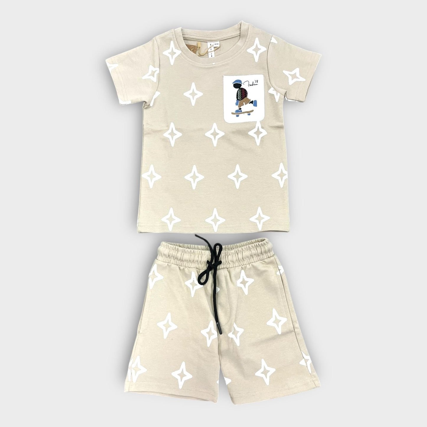 Hip Hop Kids Unisex Co Ord Set 3 to 10 years Diamond Grey image 0