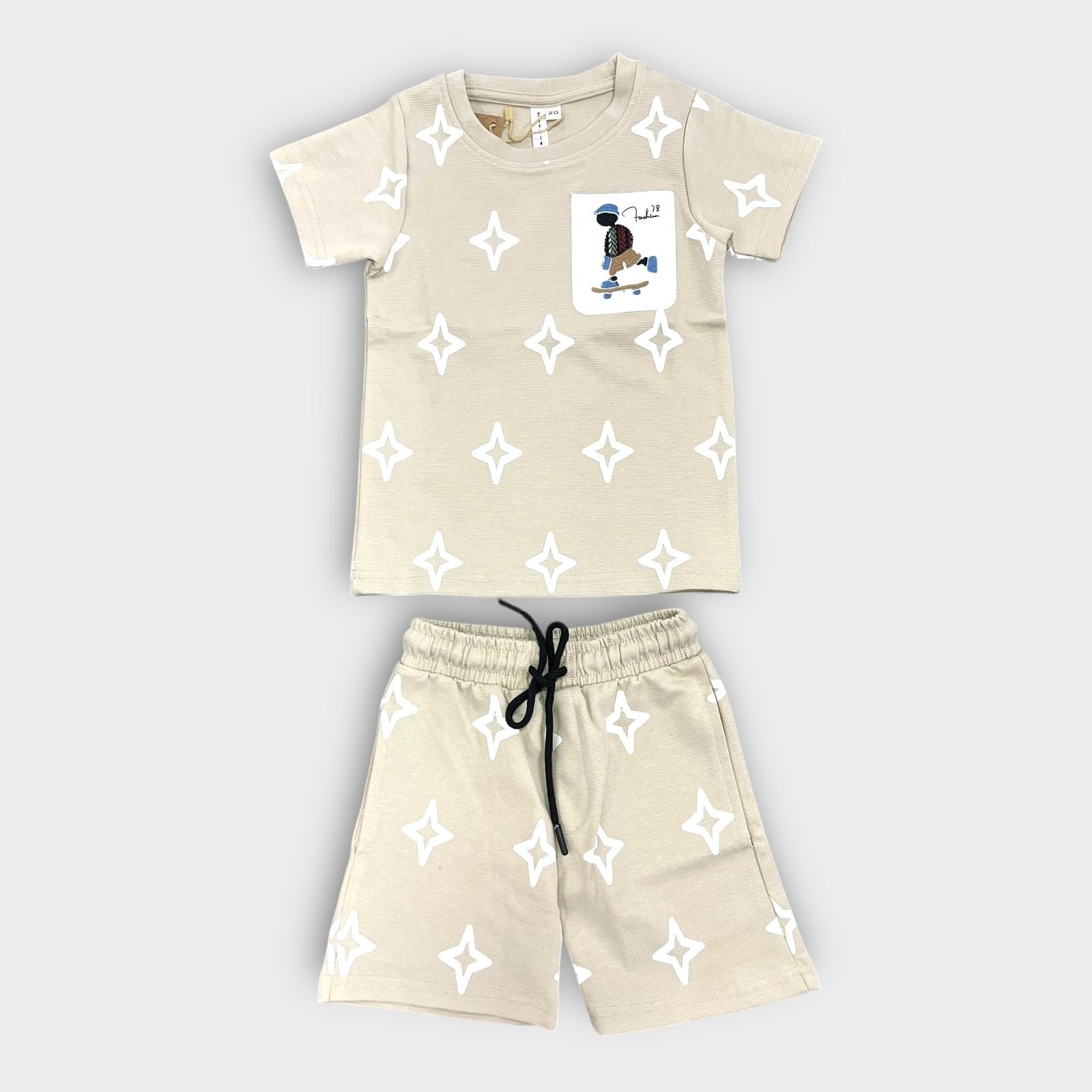 Hip Hop Kids Unisex Co Ord Set 3 to 10 years Diamond Grey image 0