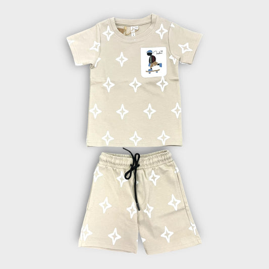 Hip Hop Kids Unisex Co Ord Set 3 to 10 years Diamond Grey image 0