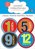 Baby Milestone Monthly Stickers Cowboy Theme image 0