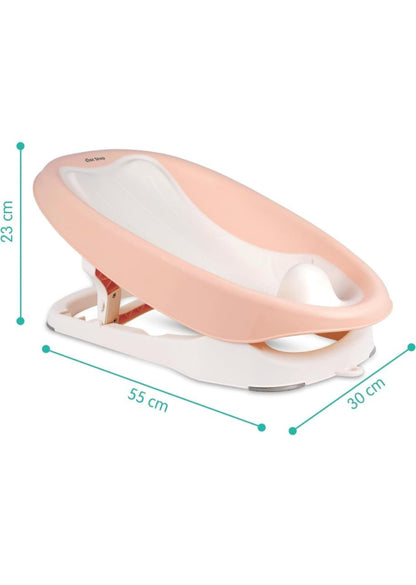 Baby Bath Tub Seat Adjustable | Soft Silicon Padding Base for Newborns to 12 Months image 3