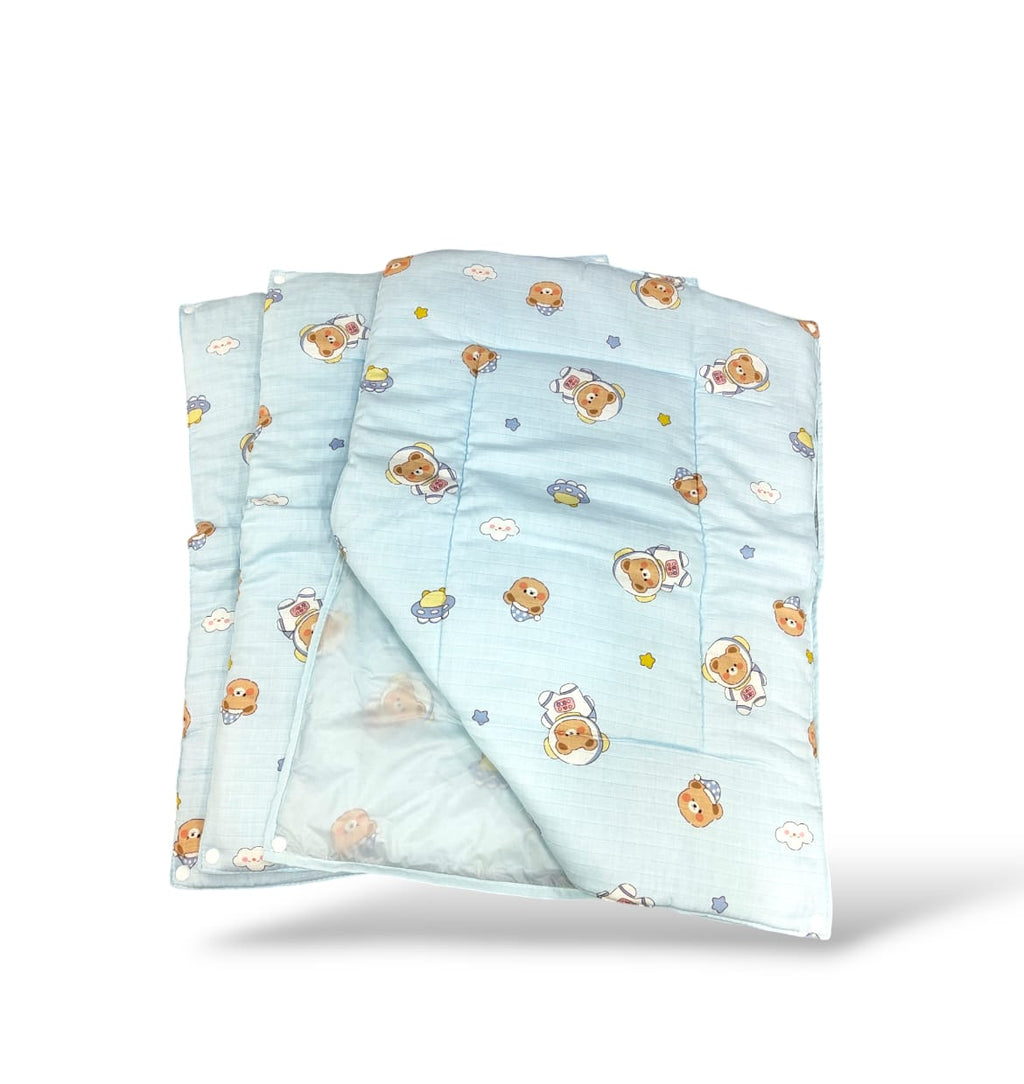 Muslin Matt Changeable 3pc Godadi Set | Soft & Cozy Baby Quilted Matts image 10