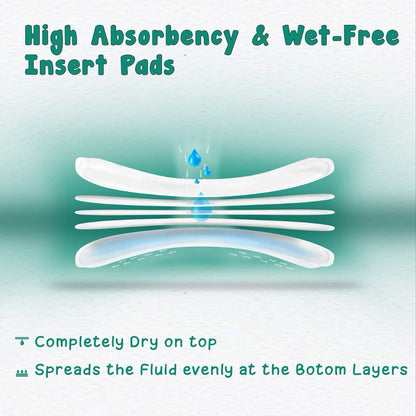 ReUsable Pads for Washable diapers 5pc pack image 1