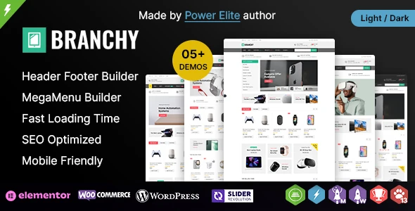 Branchy WP – Elementor Multi-purpose WooCommerce Responsive Theme