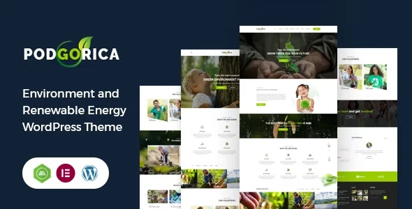 Podgorica – Environment and Renewable Energy WordPress Theme