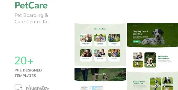 PetCare – Pet Boarding and Care Centre Template Kit