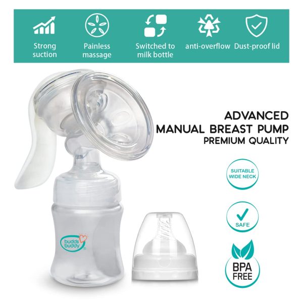 BuddsBuddy Advanced Manual Silicone Breast Pump - Image 4