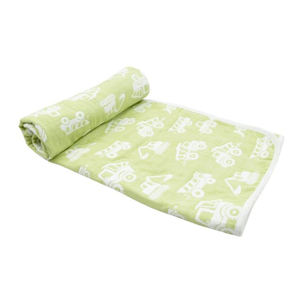 Organic Cotton  Blanket - Green