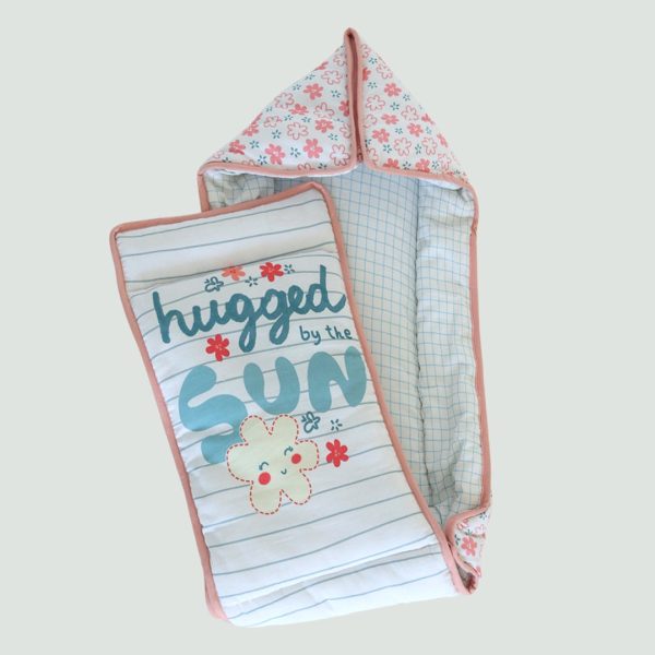 Hugged By Sunshine Baby Sleeping Bag fluffy soft cozy