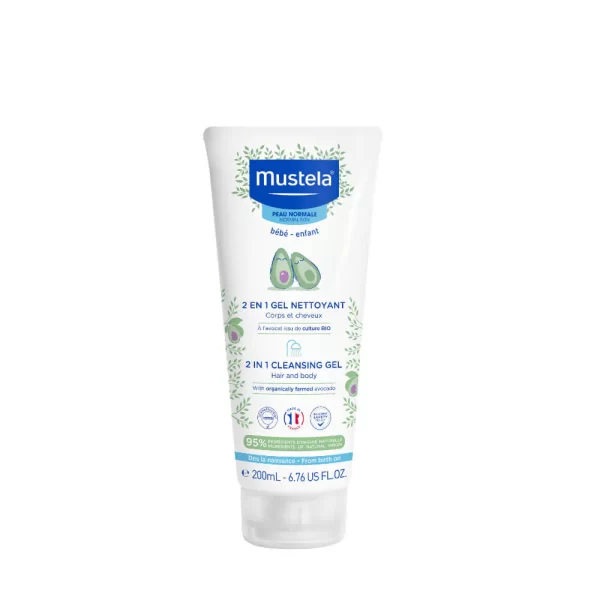 Mustela 2 in 1 Cleansing Gel - 200 ml