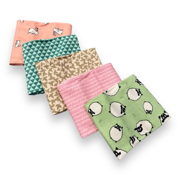 Organic Napkin wash cloth 5pc set