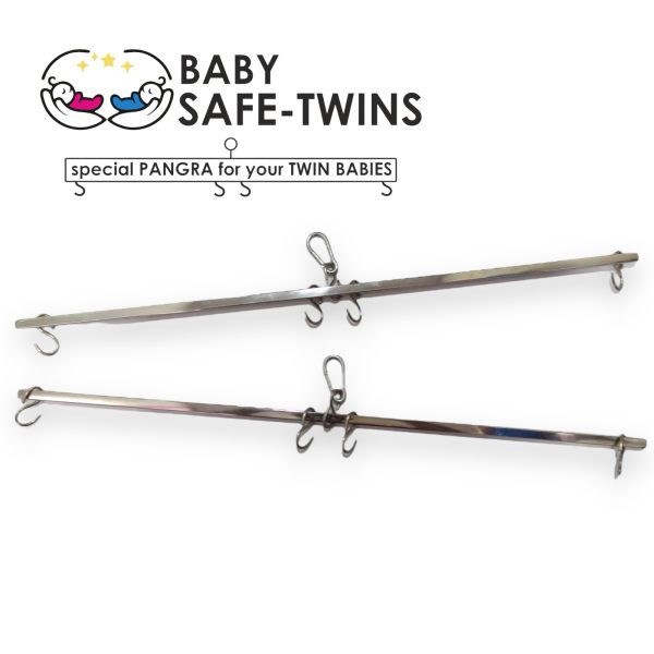 Baby Safe - TWINS baby Steel pangra for any Cradle Ghodiya