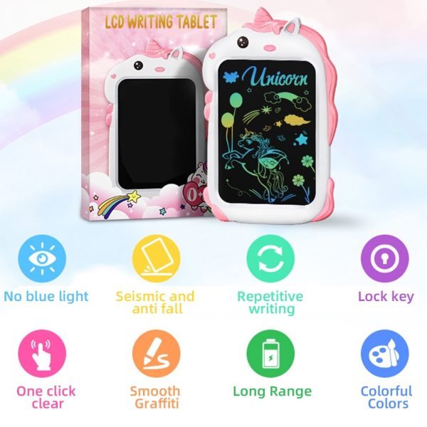 Lcd Whiteboard Magica Tablet 8.5 Inch Writing Pad Unicorn - Image 3