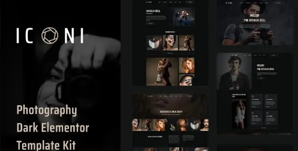 Iconi – Photography & Portfolio Elementor Template Kit