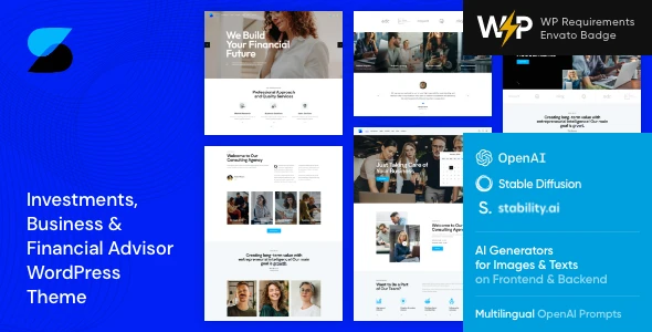 Investment – Business & Financial Advisor WordPress Theme
