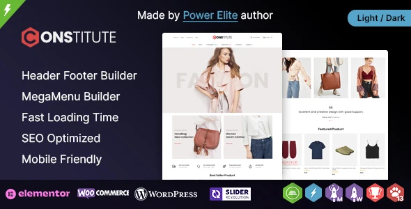 Constitute WP – WooCommerce Responsive Elementor Theme