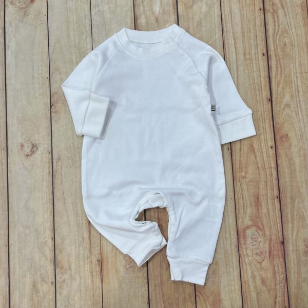 Baby White Romper Organic 3-6 m