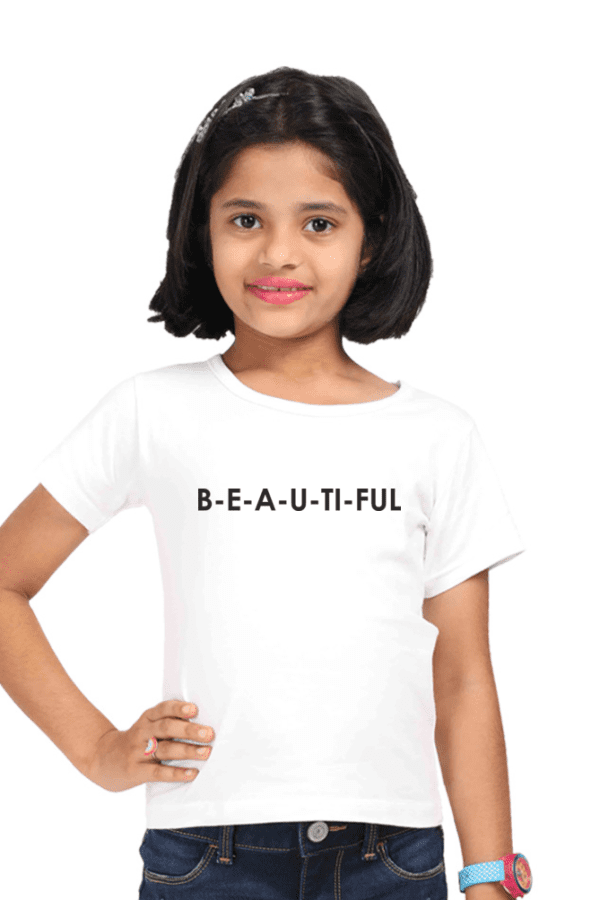 Girl T-shirt BEAUTIFUL minimal design - Image 4