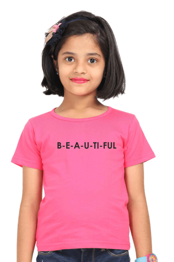 Girl T-shirt BEAUTIFUL minimal design