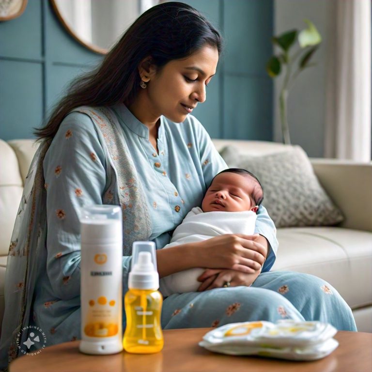 Essential products for a newborn baby