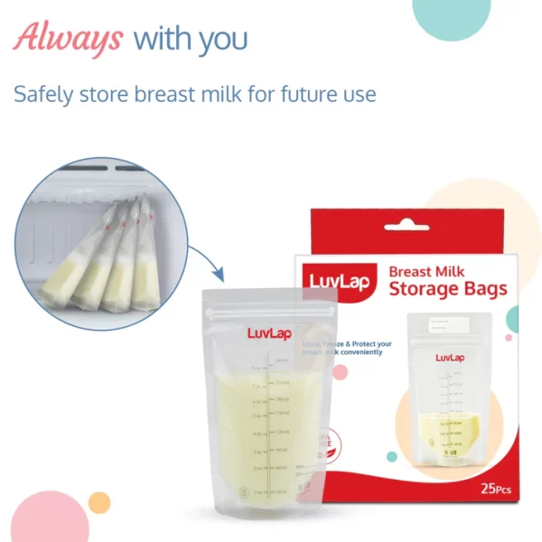 Baby Breast Milk Storage Bags, BPA Free (Pack of 25 Bags) - Image 6