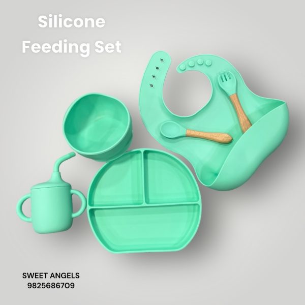 Silicone Baby Feeding Set of 6 Pcs