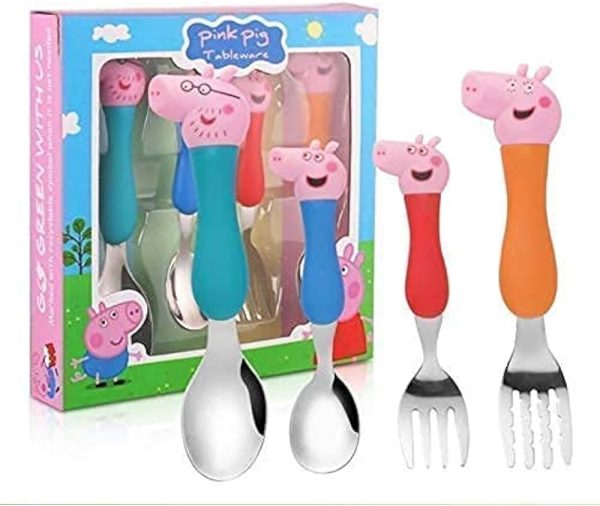 Peppa Pig Steel Spoon Set for kids - Image 3