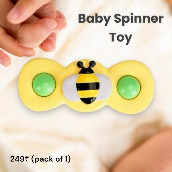 Single Spinner Baby Toys with suction pack of 1