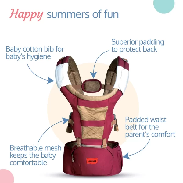 Royal Hip Seat Baby Carrier Purple - Image 4