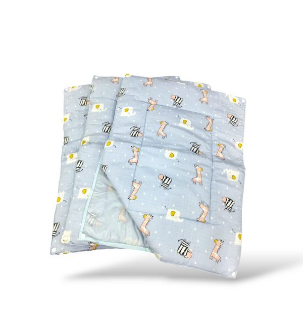 Muslin 3pc Changeable Matt sheet Baby GODADI - assorted prints - Image 2