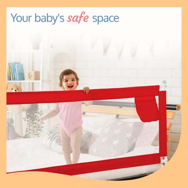 Baby Bed Rail Guard Red - Image 2