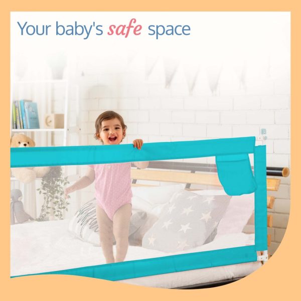 Baby Bed Rail Guard Green - Image 2