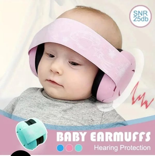 Baby Noise Cancelling Headphones, Ear Protection Earmuffs Noise Reduction for 0-3 Years Kids/Toddlers/Infant (PINK) - Image 2