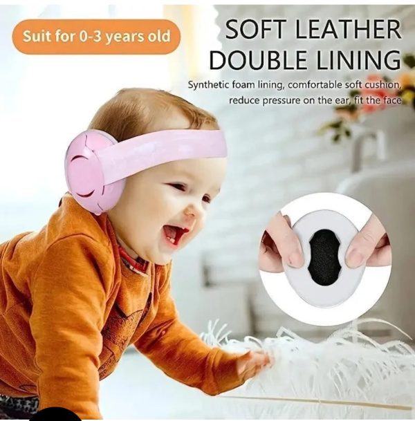 Baby Noise Cancelling Headphones, Ear Protection Earmuffs Noise Reduction for 0-3 Years Kids/Toddlers/Infant (PINK) - Image 3