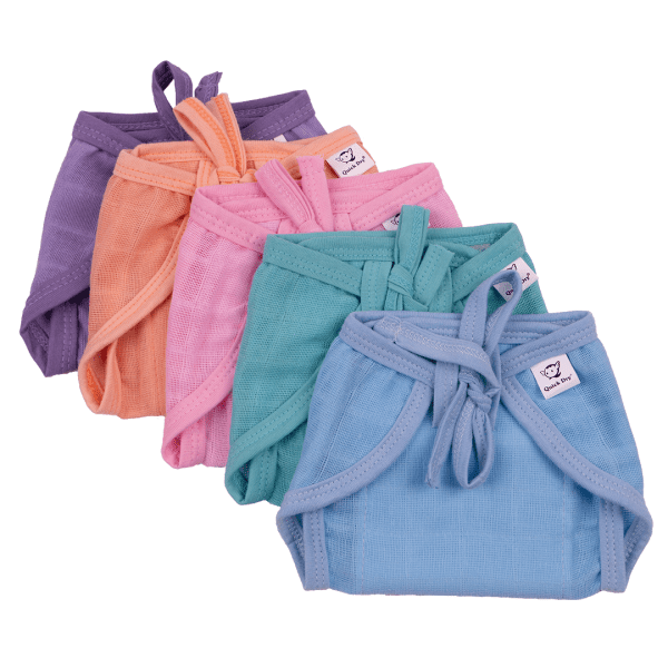 Muslin Quick Dry Langot diaper Nappy – 5Pc/Pack - Image 2