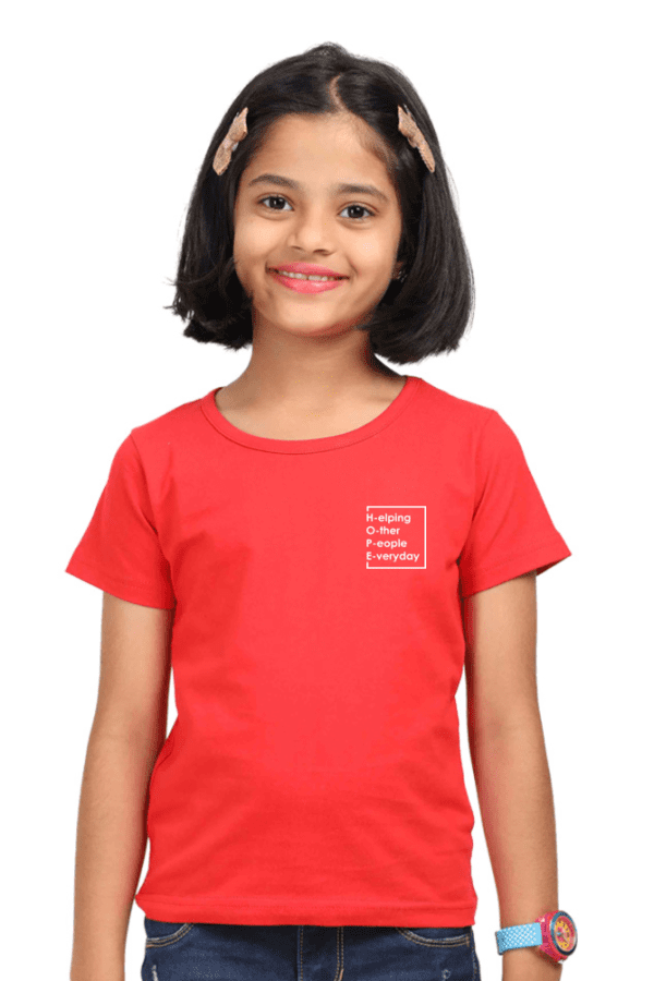 HOPE Minimal Logo Girls T-Shirt | Comfortable & Trendy - Image 2