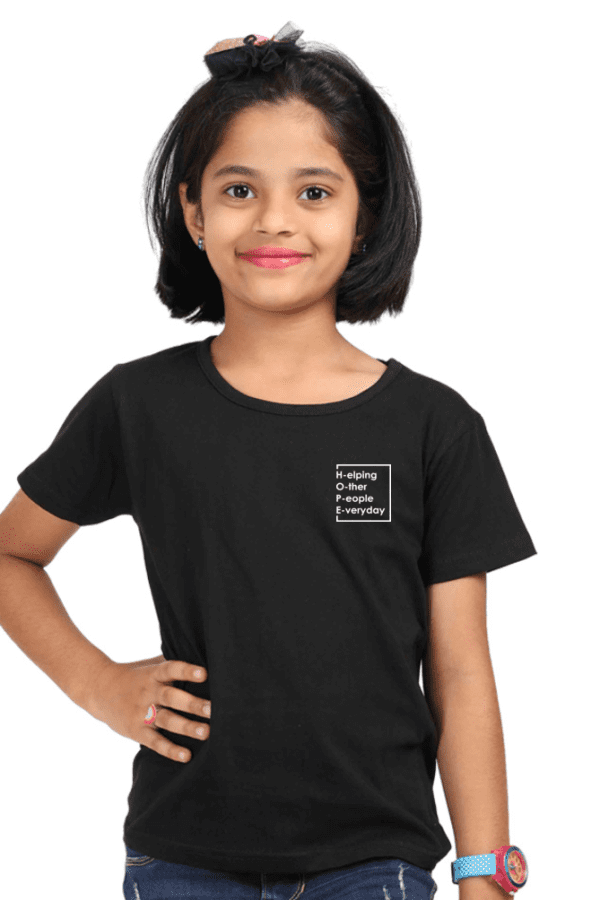 HOPE Minimal Logo Girls T-Shirt | Comfortable & Trendy - Image 3